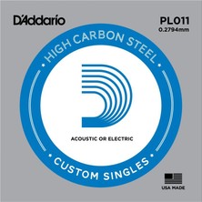 D'Addario PL011 Tek Elektro Gitar Teli (11)