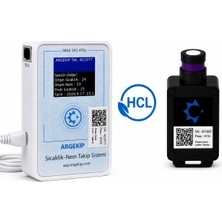Argekip Bilişim Argekip Ethernet Hcl (Hidrojen Klorür) Gaz Sensörü |ppm Ölçüm | Alarm & Uzaktan Izleme
