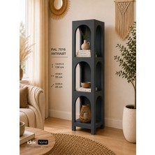 İdek Home Idek Home Milano Trio 3 Katlı Dekoratif Kaide Sehpa ve Objelik Raf 35X35X130 cm