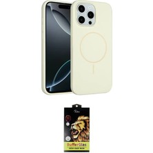 Nuveden Ieg™ Iphone 15 Pro Max Kılıf Yankı Form Serisi - Siyah Buffer Cam Ekran Koruyucu
