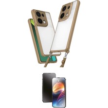 Nuveden Ieg™ Redmi Note 13 Pro 5g Kılıf Ufuk Klasik - Siyah 3D Antistatik Mat Seramik Nano Ekran Koruyu