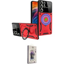 Nuveden Ieg™ Galaxy S24 Ultra Kılıf Kıvılcım Modern Serisi - Siyah Bilvis 3D Cam Ekran Koruyucu