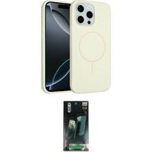 Nuveden Ieg™ Iphone 15 Pro Max Kılıf Yankı Form Serisi - Şeffaf 360 Full Body Arka Koruyucu