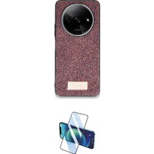 Nuveden Ieg™ Redmi A3 4g Kılıf Vadi Klasik Serisi - Siyah 3D Antistatik Cam Ekran Koruyucu