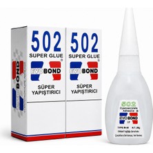 Evobond 502 Hızlı Yapıştırıcı 20 gr Çok Amaçlı Japon Yapıştırıcı 2 Adet