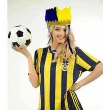 Aslanoğlu Store Sarı Lacivert Taraftar Tüylü Saç Bandı