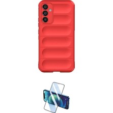 Nuveden Ieg™ Galaxy A25 5g Kılıf Atlas Koleksiyonu - Siyah 3D Antistatik Cam Ekran Koruyucu
