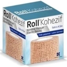 Roll Kohezif Kendinden Yapışkanlı Bandaj 5 cm x 4.5 M Kalıcı Elastikiyet ve Hava Geçirgen Özellikleriyle