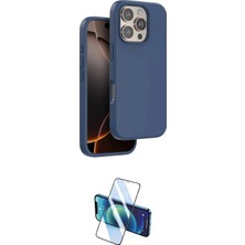 Nuveden Ieg™ Iphone 16 Pro Max Kılıf Kıvılcım Çizgi Serisi - Siyah 3D Antistatik Seramik Nano Ekra