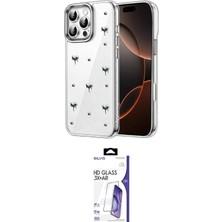 Nuveden Ieg™ Iphone 16 Pro Max Kılıf Yörünge Form - Siyah Bilvis 3x Ar Hd Cam Ekran Koruyucu