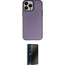 Nuveden Ieg™ Iphone 13 Pro Max Kılıf Ahenk Çizgi Prime - Siyah 3D Antistatik Hayalet Cam Ekran Koruyu