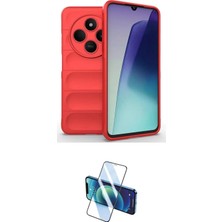 Nuveden Ieg™ Redmi 14C Kılıf Atlas Koleksiyonu - Siyah 3D Antistatik Seramik Nano Ekran Koruyucu