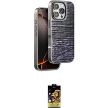 Nuveden Ieg™ Iphone 16 Pro Max Kılıf Atlas Minimal Özel Seri - Siyah Buffer Cam Ekran Koruyucu