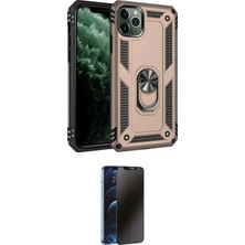 Nuveden Ieg™ Iphone 11 Pro Kılıf Ahenk Klasik Koleksiyonu - Siyah 3D Antistatik Hayalet Cam Ekran Koru