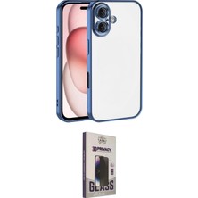 Nuveden Ieg™ Iphone 17 Kılıf Vadi Minimal - Siyah Bilvis Hayalet Cam Ekran Koruyucu