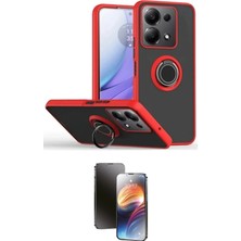Nuveden Ieg™ Redmi Note 13 Pro 5g Kılıf Yörünge Çizgi - Siyah 3D Antistatik Mat Seramik Nano Ekran K