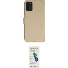 Nuveden Ieg™ Galaxy A03S Kılıf Siluet Işık Serisi - Şeffaf Pasifik Cam Ekran Koruyucu