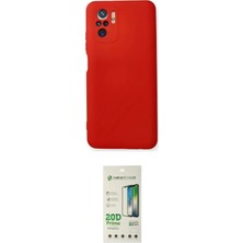 Nuveden Ieg™ Redmi Note 10 Kılıf Ahenk Serisi - Siyah 20D Premium Cam Ekran Koruyucu