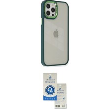 Nuveden Ieg™ Iphone 12 Pro Max Kılıf Eksen Doku Prime - Şeffaf Royal Nano Ekran Koruyucu