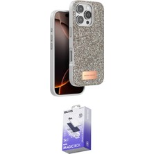 Nuveden Ieg™ Iphone 16 Pro Max Kılıf Vadi Klasik Serisi - Siyah Bilvis 5in1 5d Magic Hayalet Cam Ekran