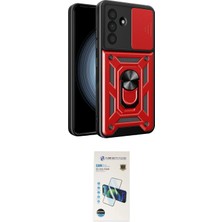 Nuveden Ieg™ Galaxy A57 5g Kılıf Ahenk Klasik - Şeffaf 3D Antistatik Cam Ekran Koruyucu