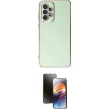 Nuveden Ieg™ Galaxy A73 5g Kılıf Yankı Serisi - Siyah 3D Antistatik Mat Seramik Nano Ekran Koruyucu