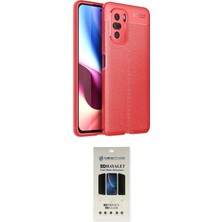 Nuveden Ieg™ Poco F3 Kılıf Doruk Klasik Özel Seri - Siyah 5d Hayalet Cam Ekran Koruyucu