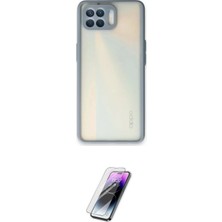 Nuveden Ieg™ Reno 4 Lite Kılıf Ahenk Çizgi Serisi - Şeffaf Pasifik Cam Ekran Koruyucu