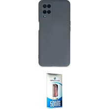 Nuveden Ieg™ Oppo A54 4g Kılıf Ahenk Serisi - Siyah 5d Eko Cam Ekran Koruyucu
