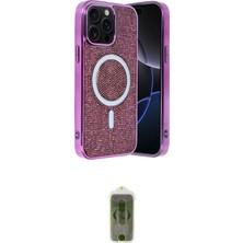 Nuveden Ieg™ Iphone 15 Pro Max Kılıf Eksen Çizgi - Siyah Joko Magic 5d Hayalet Cam