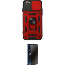 Nuveden Ieg™ Iphone 6 Kılıf Ahenk Klasik - Siyah 3D Antistatik Hayalet Cam Ekran Koruyucu