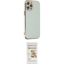 Nuveden Ieg™ Iphone 12 Pro Max Kılıf Yankı Serisi - Siyah Mat Seramik Nano Ekran Koruyucu