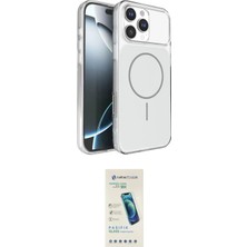 Nuveden Ieg™ Iphone 16 Pro Max Kılıf Kutup Doku Serisi - Şeffaf Pasifik Cam Ekran Koruyucu