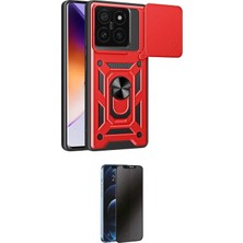 Nuveden Ieg™ Mi 14T Pro Kılıf Ahenk Klasik - Siyah 3D Antistatik Hayalet Cam Ekran Koruyucu
