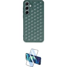 Nuveden Ieg™ Galaxy A15 4g Kılıf Zirve Form - Siyah 3D Antistatik Cam Ekran Koruyucu