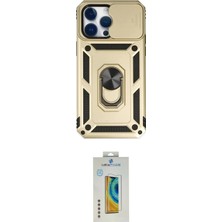 Nuveden Ieg™ Iphone 14 Pro Max Kılıf Ahenk Klasik - Siyah Polymer Nano Ekran Koruyucu