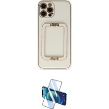 Nuveden Ieg™ Iphone 12 Pro Kılıf Kozmos Minimal Prime - Siyah 3D Antistatik Seramik Nano Ekran Koruyuc
