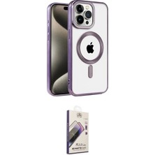Nuveden Ieg™ Iphone 14 Pro Max Kılıf Eksen Form Koleksiyonu - Siyah Bilvis 3D Mat Cam Ekran Koruyucu