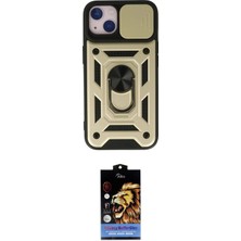 Nuveden Ieg™ Iphone 15 Kılıf Ahenk Klasik - Siyah Buffer Hayalet Cam Ekran Koruyucu