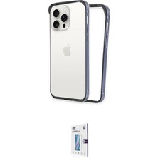 Nuveden Ieg™ Iphone 15 Pro Kılıf Pusula Asil Koleksiyonu - Siyah Bilvis 0.18MM Plus Cam Ekran Koruyucu
