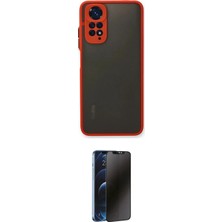 Nuveden Ieg™ Redmi Note 11 Pro Kılıf Ahenk Çizgi Serisi - Siyah 3D Antistatik Hayalet Cam Ekran Koruyu