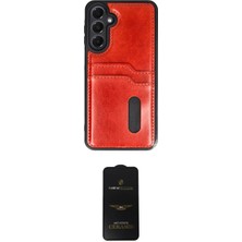 Nuveden Ieg™ Galaxy A55 5g Kılıf Yörünge Işık Serisi - Siyah 6d Antistatik Mat Seramik Hayalet Nano