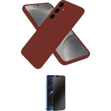 Nuveden Ieg™ Galaxy A56 Kılıf Kozmos Yansıma Özel Seri - Siyah 3D Antistatik Hayalet Cam Ekran Koruyu
