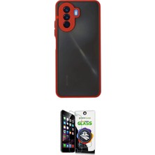 Nuveden Ieg™ Nova Y70 Kılıf Ahenk Çizgi Serisi - Şeffaf Temperli Cam Ekran Koruyucu