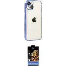 Nuveden Ieg™ Iphone 15 Kılıf Vadi Minimal - Siyah Buffer Hayalet Cam Ekran Koruyucu