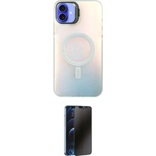 Nuveden Ieg™ Iphone 16 Plus Kılıf Doruk Klasik Prime - Siyah 3D Antistatik Hayalet Cam Ekran Koruyucu