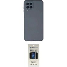 Nuveden Ieg™ Galaxy M33 Kılıf Ahenk Serisi - Siyah 5d Hayalet Cam Ekran Koruyucu