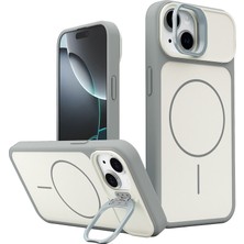 Renas Store Iphone 14 Pale Magsafe Standlı Kapak - Beyaz