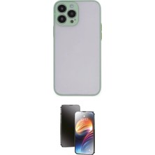 Nuveden Ieg™ Iphone 15 Pro Max Kılıf Ahenk Çizgi Serisi - Siyah 3D Antistatik Mat Seramik Nano Ekran