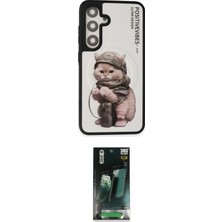 Nuveden Ieg™ Galaxy S24 Kılıf Siluet Modern Özel Seri - Şeffaf 360 Full Body Arka Koruyucu